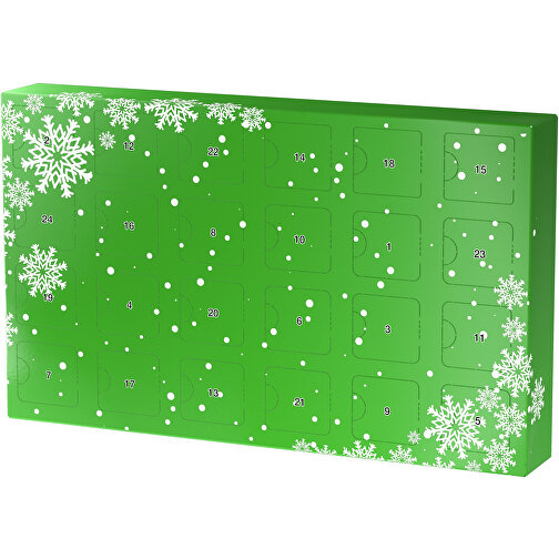 Wachsender Adventskalender , grasgrün / weiß, Papier, Saatgut, 33,50cm x 19,90cm x 4,50cm (Länge x Höhe x Breite), Bild 1