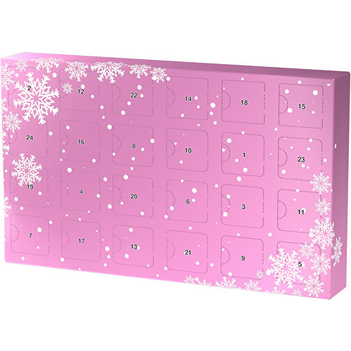 Wachsender Adventskalender , rosa / weiss, Papier, Saatgut, 33,50cm x 19,90cm x 4,50cm (Länge x Höhe x Breite), Bild 1