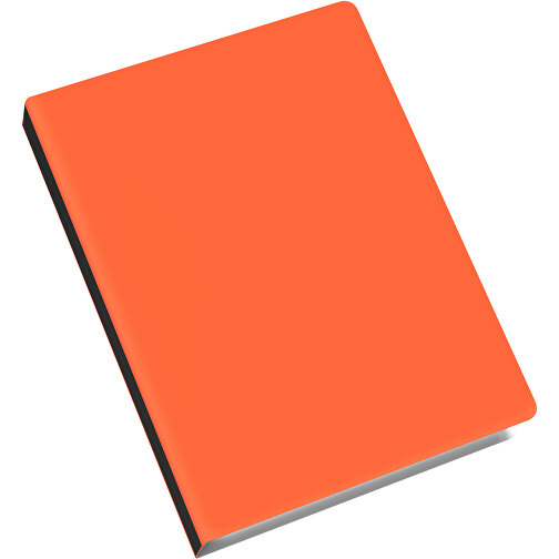 Softcover Haftnotiz-Set Mina , orange / schwarz, Papier, 10,50cm x 0,60cm x 7,50cm (Länge x Höhe x Breite), Bild 2