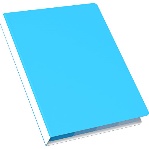 Softcover Haftnotiz-Set Stacey , himmelblau / weiss, Papier, 10,60cm x 1,00cm x 7,60cm (Länge x Höhe x Breite), Bild 2