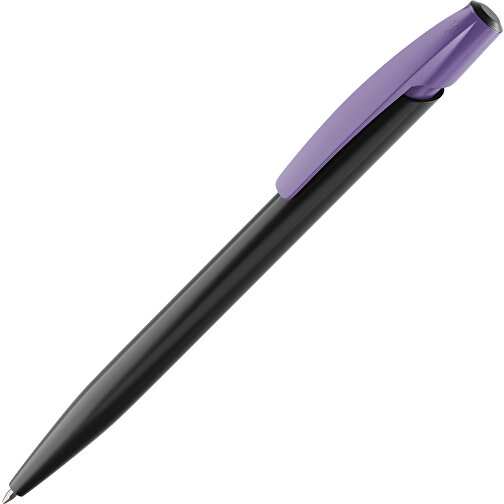 BIC® Media Clic Kugelschreiber Siebdruck , BiC, schwarz / violett, Kunststoff, 14,70cm x 1,30cm (Länge x Breite), Bild 1