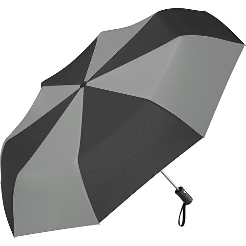 Regenschirm AO Paris , grau / schwarz, 100% Polyester pongee, 31,00cm (Länge), Bild 1