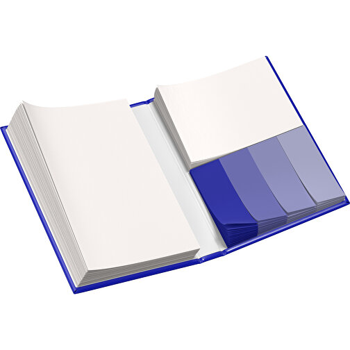 Hardcover Haftnotiz-Set Steffen , blau / schwarz, Papier, 10,50cm x 1,80cm x 7,50cm (Länge x Höhe x Breite), Bild 3