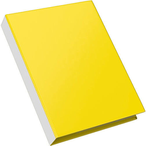 Hardcover Haftnotiz-Set Steffen , gelb / weiss, Papier, 10,50cm x 1,80cm x 7,50cm (Länge x Höhe x Breite), Bild 2