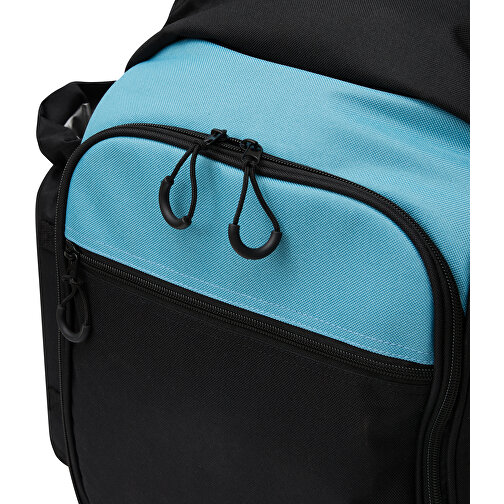 Picknick-Rucksack SMART TRIP , schwarz, türkis, 600 / 300 Polyester / Kunststoff / Baumwolle, 43,00cm x 19,00cm x 37,00cm (Länge x Höhe x Breite), Bild 10