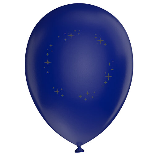 Standardluftballon In Kleinstmengen , dunkelblau / schwarz, Naturkautschuk, , Bild 1