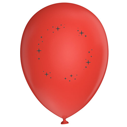 Standardluftballon In Kleinstmengen , coral / schwarz, Naturkautschuk, , Bild 1