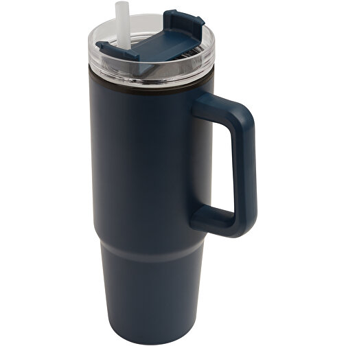 Trinkbecher DRINK ULTY , marineblau, Edelstahl / Silikon / Kunststoff, 24,00cm (Länge), Bild 1