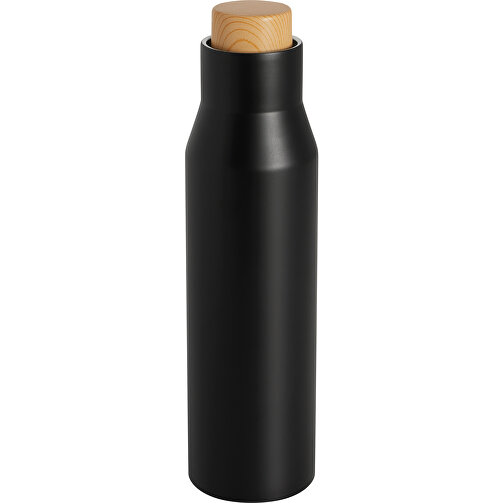 Vakuum-Trinkflasche DRINK NOBLY , schwarz, Edelstahl / Silikon / Kunststoff, 26,00cm (Länge), Bild 1