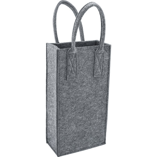 ROMINOX® Vegane Filztasche // Dupla , Filz aus 100% recyceltem PET, 19,00cm x 36,50cm x 10,00cm (Länge x Höhe x Breite), Bild 1