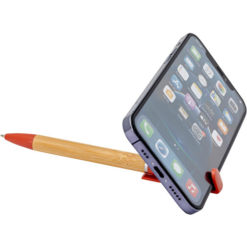 Delfina Stift Smartphoneständer , brick, FSC certified bamboo, 14,70cm (Länge), Bild 8