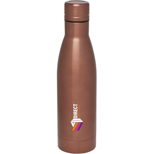 Vasa RCS-zertifizierte Kupfer-Vakuum Isolierflasche Aus Recyceltem Edelstahl, 500 Ml , bronze, 87% Recycled stainless steel, 13% PP Kunststoff, 26,40cm (Höhe), Bild 2