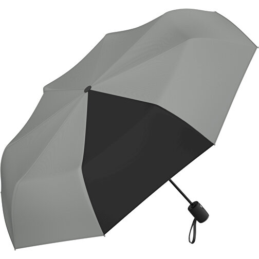 Regenschirm AOC Hamburg , grau / schwarz, 100% Polyester Pongee, 30,00cm (Länge), Bild 1