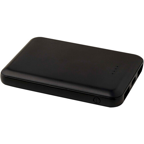 Asama 5000 MAh Typ-C Powerbank Aus Recyceltem Kunststoff , schwarz, Recycelter ABS Kunststoff, 9,00cm x 1,40cm x 6,30cm (Länge x Höhe x Breite), Bild 1