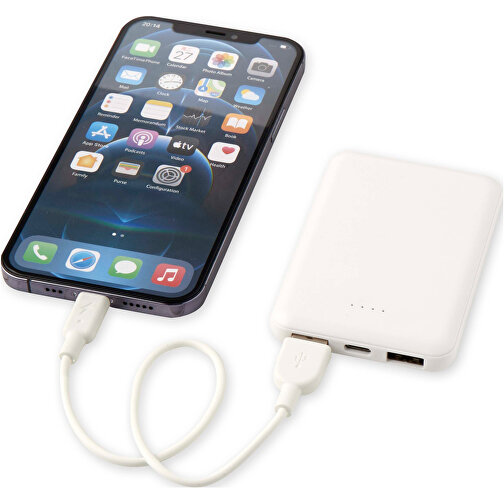 Asama 5000 mAh type-C power bank in plastica riciclata, Immagine 7