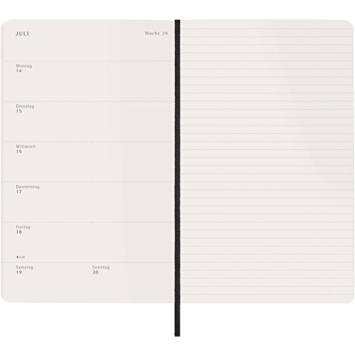 Moleskine Softcover 12 Monate Wochenkalender L – Deutsch , schwarz, FSC certified paper, 21,00cm x 13,00cm (Länge x Breite), Bild 6