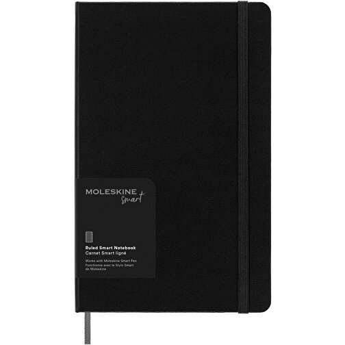 Moleskine Large Smart Notizbuch – Liniert , schwarz, FSC certified paper, 21,00cm x 13,00cm (Länge x Breite), Bild 1