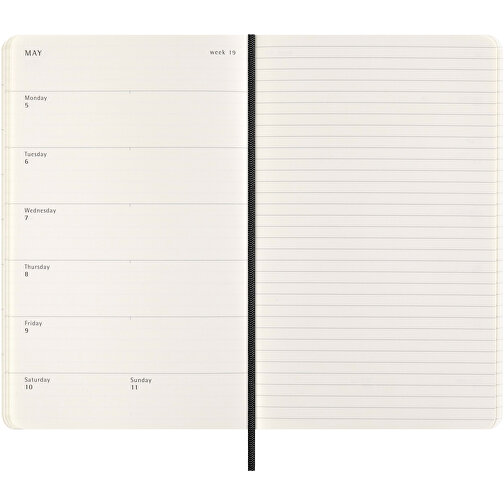 Moleskine 100 % VEGEA®. Boa couverture souple 12 mois agenda semainier L, Image 6