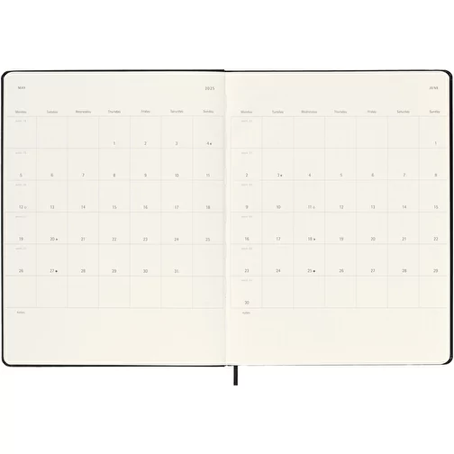 Moleskine XL hard cover 12 måneders ugekalender, Billede 7