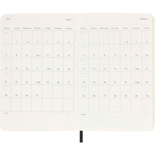 Moleskine Softcover 12 Monate Wochenkalender, Pocket-Format , schwarz, FSC certified paper, 14,00cm x 9,00cm (Länge x Breite), Bild 7