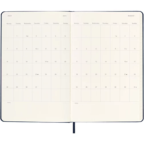 Moleskine L hard cover 12 måneders vandret ugekalender, Billede 7