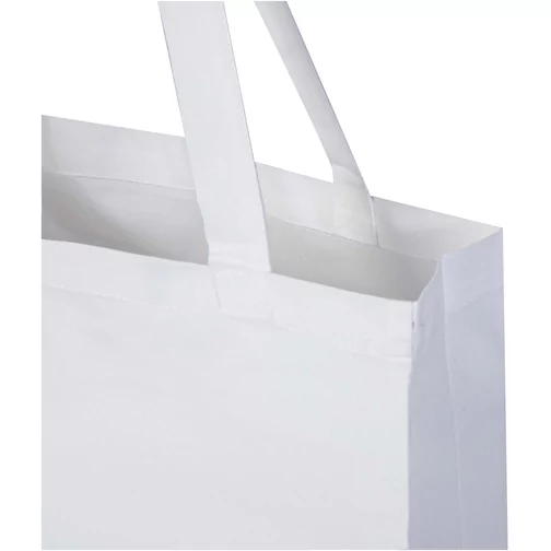 Tote bag a soffietto in cotone riciclato certificato GRS da 140 g/m² Madras, Immagine 5