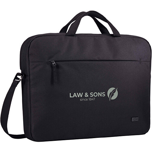 Case Logic Invigo 15,6' Recycelte Laptoptasche , schwarz, Recyceltes Polyester, 39,50cm x 5,50cm x 43,50cm (Länge x Höhe x Breite), Bild 2