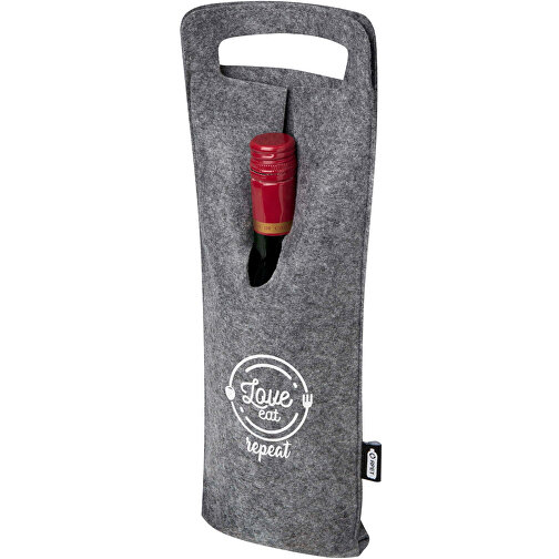 Bolsa de vino Felta 75cl de fieltro reciclado GRS, Imagen 2