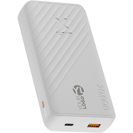 Xtorm XG220 Go2 15W 20.000 MAh Schnelllade-Powerbank , weiß, Recycelter ABS Kunststoff, 14,20cm x 2,76cm x 7,20cm (Länge x Höhe x Breite), Bild 2