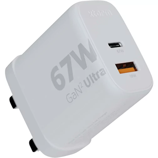 Xtorm XEC067 G GaN² Ultra 67 W oplader - UK stik, Billede 1