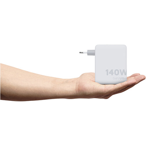 Xtorm XVC2140 GaN Ultra 140 W Reiseladegerät Mit 240 W USB-C PD-Kabel , weiß, Recycelter ABS Kunststoff, PC Kunststoff, 7,60cm x 9,60cm x 3,10cm (Länge x Höhe x Breite), Bild 5