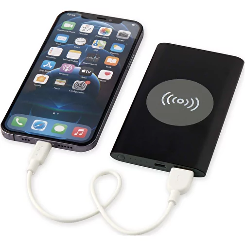 Power bank wireless da 4000 mAh Type C in alluminio riciclato Juice, Immagine 7