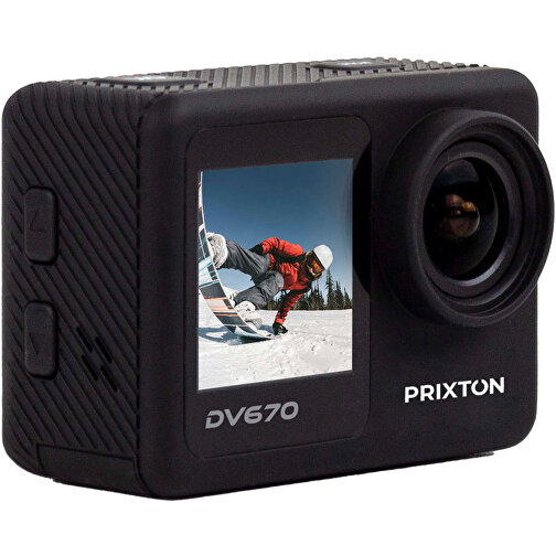 Prixton DV670 4K actionkamera med dobbel skjerm, Bilde 3