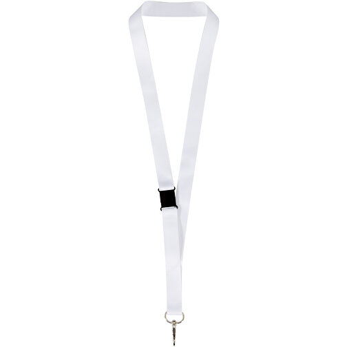 Lois Sublimation RPET-Lanyard Mit Sicherheitsverschluss , weiß, Polyester, Recycled PET, 90,00cm x 1,00cm (Länge x Breite), Bild 3