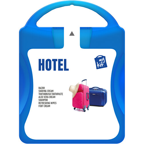 MyKit Hotel , blau, PP Kunststoff, 10,00cm x 13,40cm x 3,00cm (Länge x Höhe x Breite), Bild 2