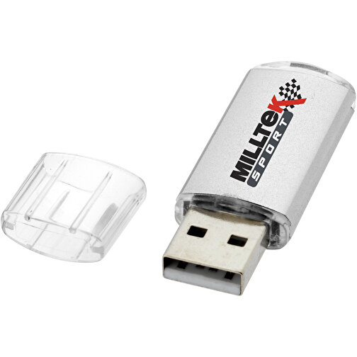 Silicon Valley USB-Stick , silber MB , 65 GB , Kunststoff, Aluminium MB , 5,30cm x 1,70cm x 0,80cm (Länge x Höhe x Breite), Bild 2