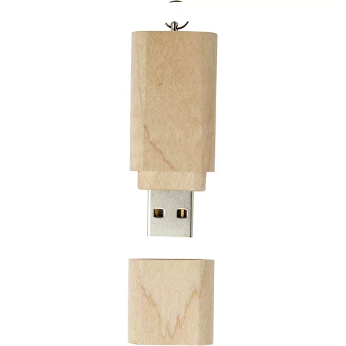 Clé USB 2.0 en bois avec porte-clés, Image 3