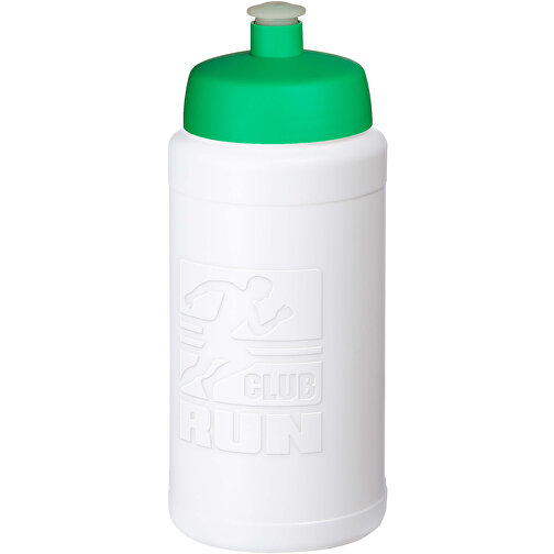 Baseline Rise 500 Ml Sportflasche , weiß / grün, HDPE Kunststoff, PP Kunststoff, 18,50cm (Höhe), Bild 1