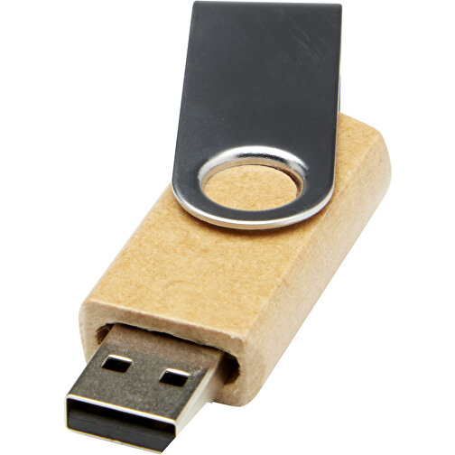 Chiavetta USB 2.0 rotante in carta riciclata, Immagine 1