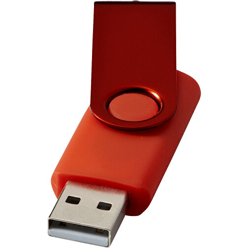 Rotate Metallic USB-Stick , rot MB , 65 GB , Kunststoff, Aluminium MB , 5,80cm x 1,90cm x 1,00cm (Länge x Höhe x Breite), Bild 1