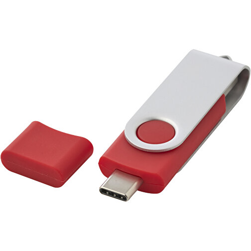 OTG Rotate USB Typ-C Stick , rot MB , 32 GB , Kunststoff, Aluminium MB , 7,00cm x 1,60cm x 1,00cm (Länge x Höhe x Breite), Bild 1