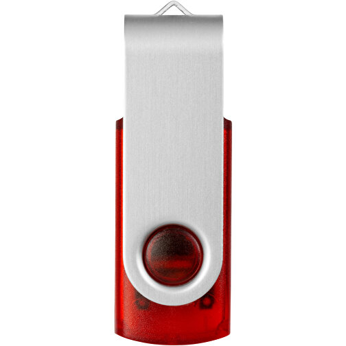 Rotate USB-Stick 3.0 Transparent , rot MB , 16 GB , Kunststoff, Aluminium MB , 5,80cm x 1,90cm x 1,00cm (Länge x Höhe x Breite), Bild 4