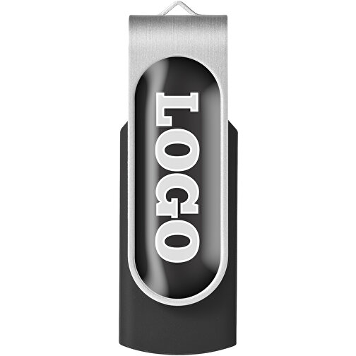 Rotate USB-Stick 3.0 Mit Doming , schwarz MB , 32 GB , Kunststoff, Aluminium MB , 5,80cm x 1,90cm x 1,00cm (Länge x Höhe x Breite), Bild 3