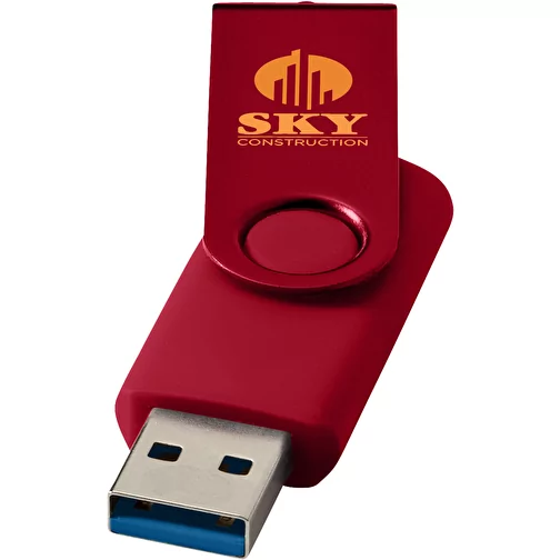 Rotate metaliczny pendrive wyposażony w interfejs USB 3.0, Obraz 2