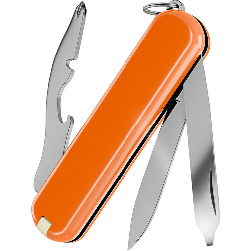 RALLY - Victorinox Schweizer Messer , Victorinox, Mango Tango, hochlegierter, rostfreier Stahl, 5,80cm x 0,90cm x 2,00cm (Länge x Höhe x Breite), Bild 2