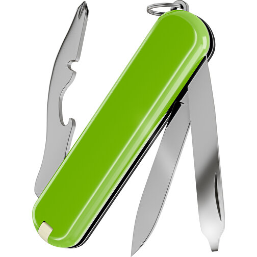 RALLY - Victorinox Schweizer Messer , Victorinox, Dark Illusion / Smashed Avocado, hochlegierter, rostfreier Stahl, 5,80cm x 0,90cm x 2,00cm (Länge x Höhe x Breite), Bild 2