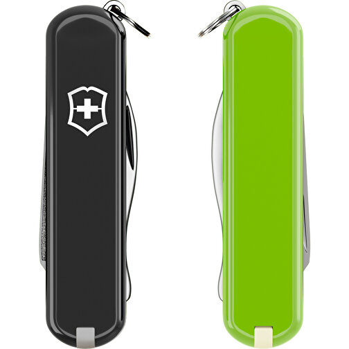 RALLY - Victorinox Schweizer Messer , Victorinox, Dark Illusion / Smashed Avocado, hochlegierter, rostfreier Stahl, 5,80cm x 0,90cm x 2,00cm (Länge x Höhe x Breite), Bild 5