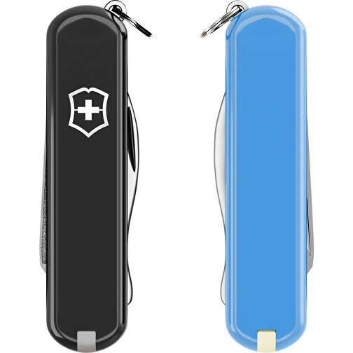 RALLY - Victorinox Schweizer Messer , Victorinox, Dark Illusion / Summer Rain, hochlegierter, rostfreier Stahl, 5,80cm x 0,90cm x 2,00cm (Länge x Höhe x Breite), Bild 5