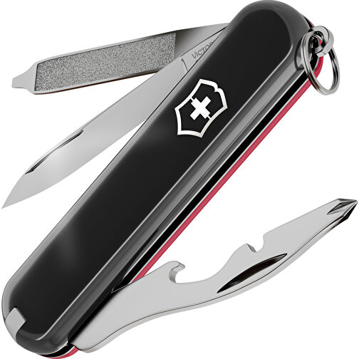 RALLY - Victorinox Schweizer Messer , Victorinox, Dark Illusion / Style Icon, hochlegierter, rostfreier Stahl, 5,80cm x 0,90cm x 2,00cm (Länge x Höhe x Breite), Bild 1