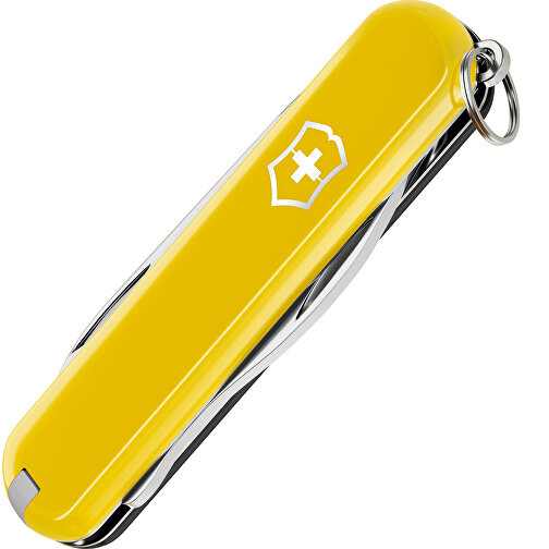 RALLY - Victorinox Schweizer Messer , Victorinox, Sunny Side / Dark Illusion, hochlegierter, rostfreier Stahl, 5,80cm x 0,90cm x 2,00cm (Länge x Höhe x Breite), Bild 3